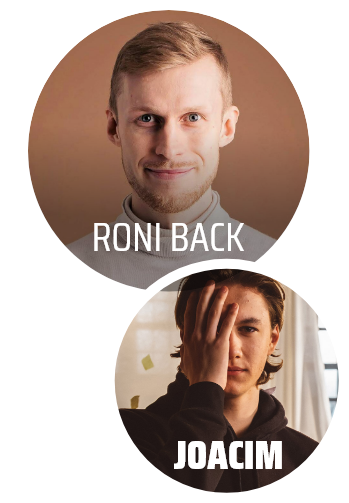 Vieraana Roni Back ja Joacim